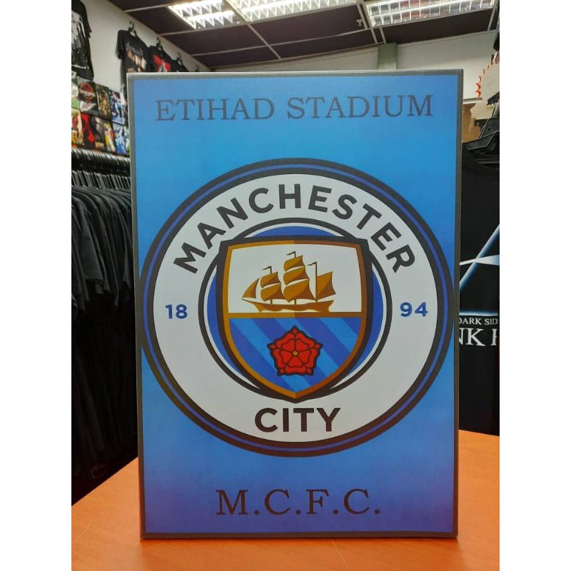 Manchester City A3 Frame Plaque