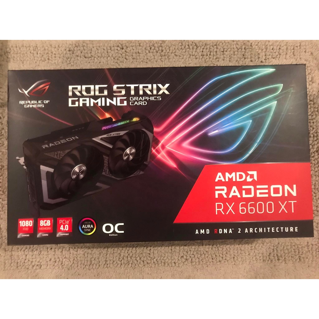 AMD RX 6600 XT 8GB ASUS ROG STRIX O8G GAMING