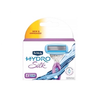 Schick HYDRO SILK 5 RAZOR (รีฟิล4ชิ้น) (สำหรับผู้หญิง 5ใบมีด)