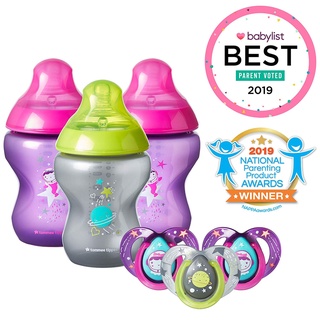 🇺🇸 USA 🇺🇸 Limited edition ขวดนม Tommee Tippee พร้อม จุกหลอก 3 ชิ้น นำเขาจาก USA Blue Rock สำหรับทารกแรกเกิด