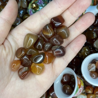 💎 อาเกต ขัดเงา Agate โมรา 100g. หินแห่งความสมดุล หิน เศษพลอย พร็อพถ่ายรูป หินประดับ แต่งตู้ปลา แต่งต้นไม้ วัถุมงคล