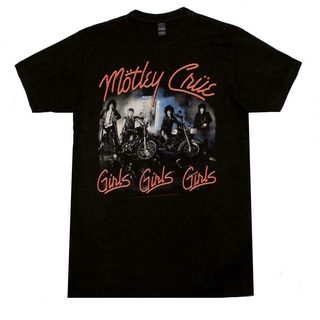 เสื้อคู่ - ผู้ชายสไตล์Casuslปี2022สวมเสื้อยืดผ้าฝ้ายMotleyCrueCrue