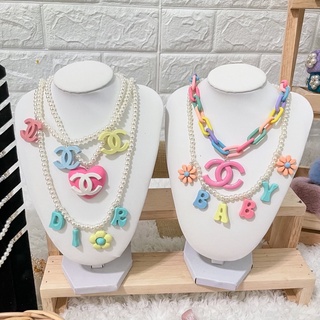 สร้อยจี้ดินปั้น handmade