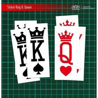 สติกเกอร์คู่ King &amp; Queen