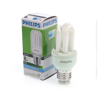 หลอดจีนี่ 8W E27 PHILIPS [หลอดประหยัดไฟ]