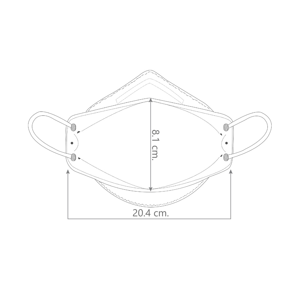 COOWIN KF94 3D Disposable Protective Mask [1กล่อง 10 ชิ้น] - รูปที่ 4