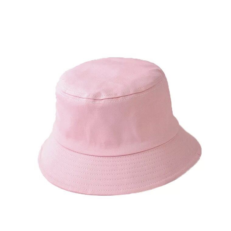 พร้อมส่ง หมวกปีกรอบทรงสวยผ้าหนา Bucket Hat หมวกสีพื้น