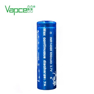 [ลด15% โค้ด PMB0103] ถ่านชาร์จ Vapcell ขนาดAA INR14500 650mAh 3.7V 7A (1ก้อน)