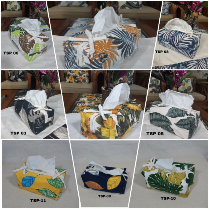 CANVAS TISSUE HOLDER, TISSUE BOX, CAR TISSUE BOX
