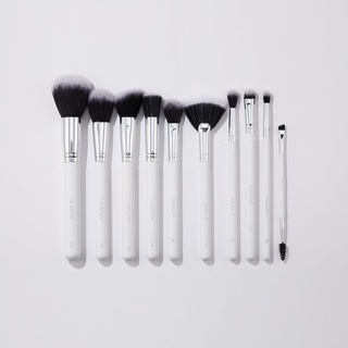 ของแท้ Colourpop แปรงแต่งหน้า ชุด Best Brush Ever 10 แท่ง ไซส์จริง  ในเซทมี 10  - Brow Dual End brush - Fan brush - medi