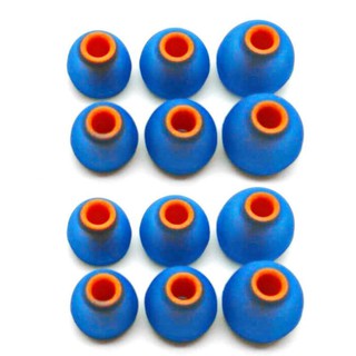 X-tips Mix จุกหูฟังยางคุณภาพดี 6 คู่ ผสม (สีน้ำเงิน)