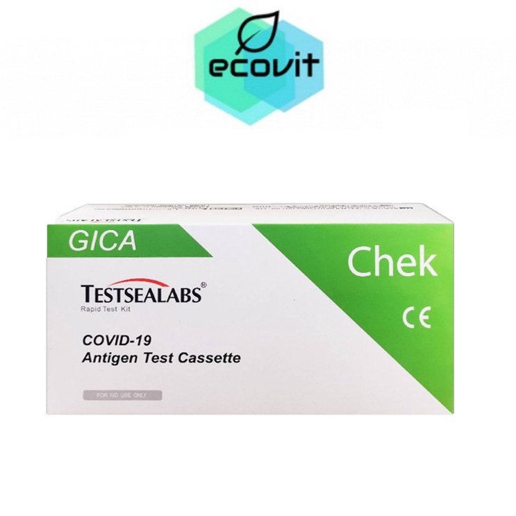 ชุดตรวจโควิด ATK Gica 2in1 Testsealabs (จมูก/น้ำลาย) COVID-19 Antigen Test Kit Home Use Covid Test