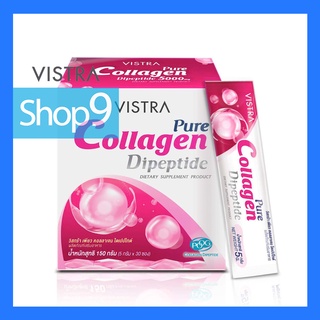 VISTRA COLLAGEN PURE COLLAGEN DIPEPTIDE (30 SACHETS) EXP 03/24 วิสทร้า เพียว คอลลาเจน ไดเปปไทด์ (30 ซอง)