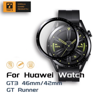 ฟิล์มกระจกนิรภัยกันรอยหน้าจอ 3D สําหรับ Huawei Watch Gt3 46 มม. 42 มม.