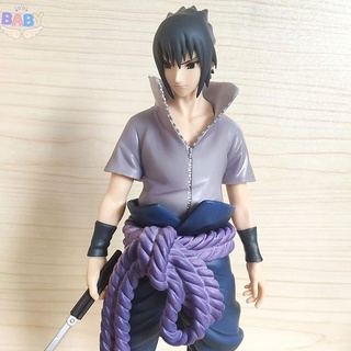 โมเดลฟิกเกอร์ PVC รูปปั้นอนิเมะนารูโตะ Uchiha Sasuke ขนาด 29 ซม. สําหรับเก็บสะสม Shopcyc7216