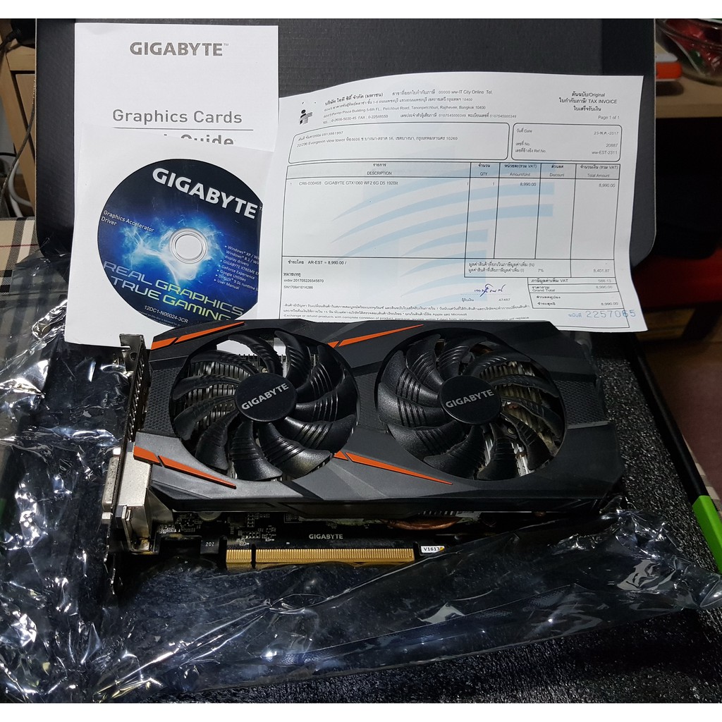 GIGABYTE GeForce GTX 1060 WINDFORCE 6G มือ2 มีประกัน