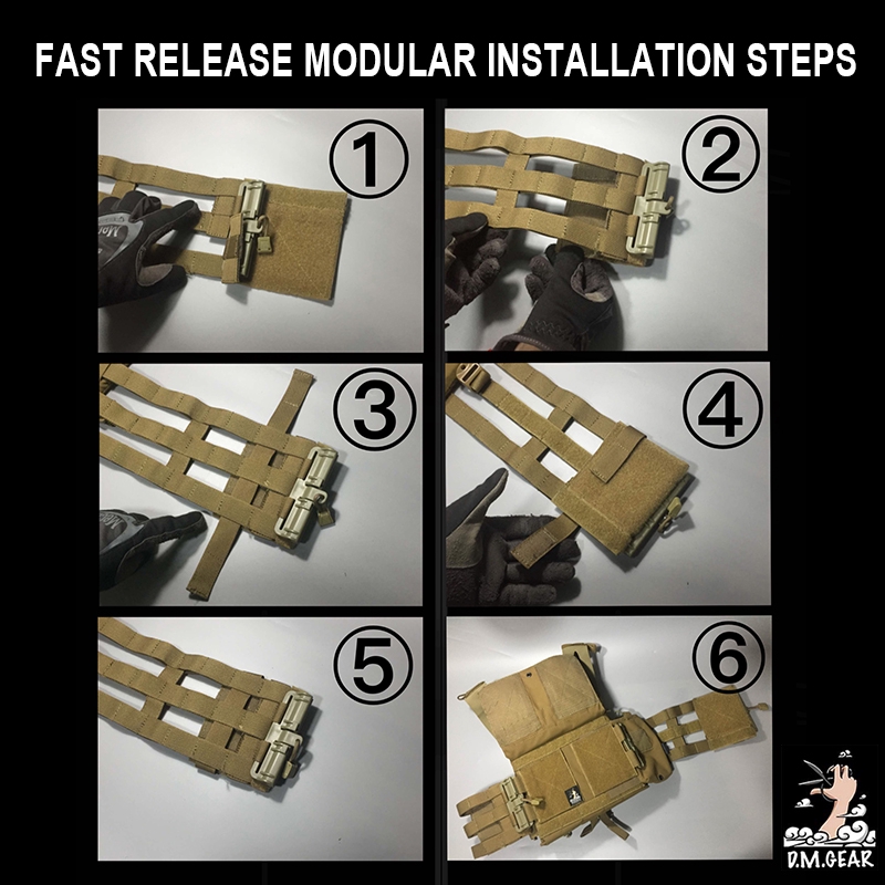 DMgear Tactical MOLLE Fast Release Magnetic Buckle 6094 JPC CPC Paintball Camo e