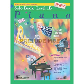 (โค้ดINCSM2Lลด70฿) (Piano) Alfreds Basic Piano Library: Top Hits! Solo Book 1B (AF16496)