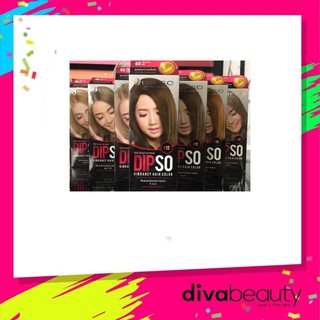 Dipso สีย้อมผม ดิฟโซ่ ไวแบรนซี่ แฮร์ คัลเลอร์ สีย้อมผม ปกปิดผมขาวได้แนบสนิท ยาย้อมผม V11-VB29