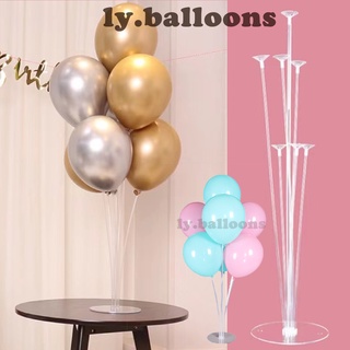 ฐานตั้งลูกโป่ง ก้านลูกโป่งตั้งพื้น (ลูกโป่งต้องซื้อแยกนะคะ) balloon stand พลาสติกใส
