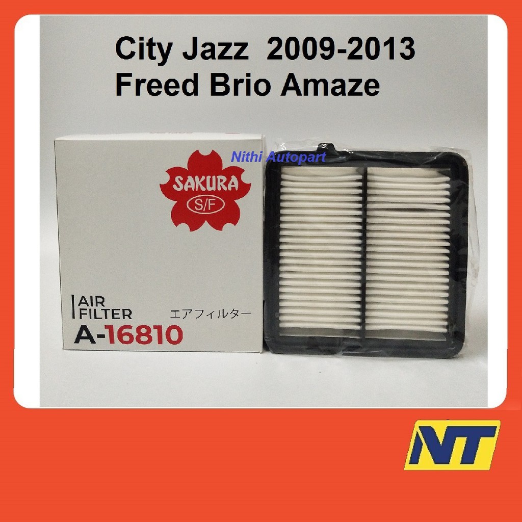 กรองอากาศ Honda city 2009-2013,Jazz2008-2013, Freed, Brio, Amaze A-16810