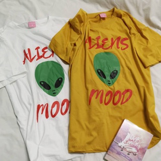 เสื้อoversize สกรีน aliens mood