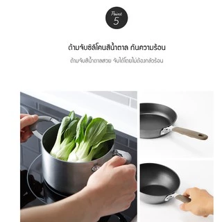 LocknLock กระทะสี่เหลี่ยม Handy Cook Series ขนาด 14 cm. รุ่น LHD1146