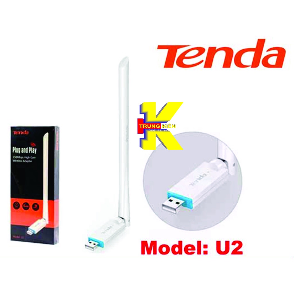 USB WIFI RECEIVER TENDA U2 150MB พร้อม ANTENNA