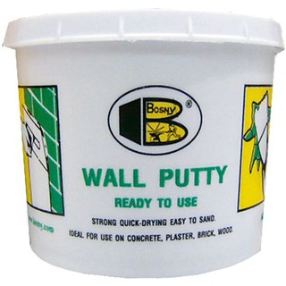 BOSNY 1.5KG WHITE WALL PUTTY อะคริลิก อุดโป๊ว BOSNY 1.5KG ขาว หมั่นโป๊ว เคมีภัณฑ์ก่อสร้าง วัสดุก่อสร้าง BOSNY 1.5KG WHIT