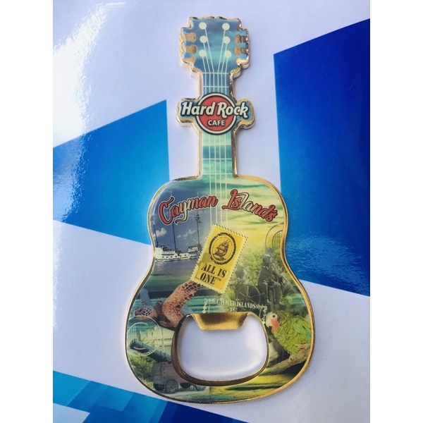 HRC Hard Rock Cafe CAYMAN ISLANDS ทั้งหมดเป็นหนึ่งที่เปิดขวดแม่เหล็กแม่เหล็กติดตู้เย็น