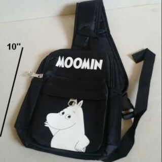 เป้สะพายเฉียง กระเป๋าคาดอก Shoulder bag ลาย มูมิน Moomin ขนาด 6x10x3 นิ้ว