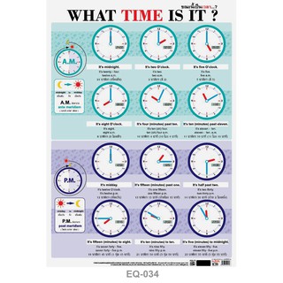 โปสเตอร์กระดาษเรื่อง ขณะนี้เวลา #EQ-034