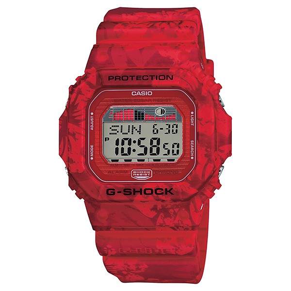 นาฬิกา Casio G-Shock Limited Vintage Flower Pattern series รุ่น GLX-5600F-4 "แดงฮาวาย" ของแท้ รับประกัน1ปี