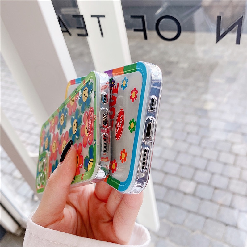 iPhone 12 PRO MAX 11 pro max X XR XS MAX 7/8P ลายดอกทานตะวัน วัสดุ TPU เคสโทรศัพท์ #8