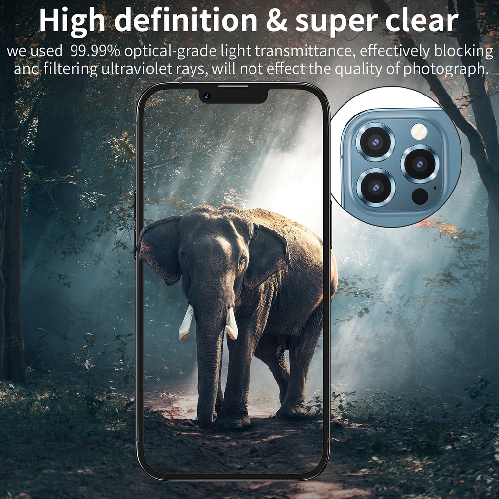 Wsken ฟิล์มกันรอยเลนส์กล้อง (3 ชิ้น) สําหรับ Iphone 13 Pro Max/ 13 Mini 12 Pro Max iphone 13 12 #6