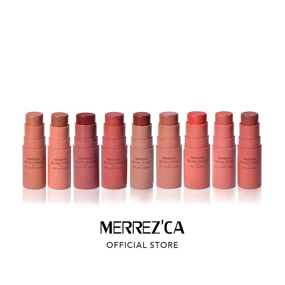 MERREZ'CA BLUSH STICK เมอร์เรซกา บลัช สติ๊ก เครื่องสำอาง บลัชออน ปัดแก้ม กันน้ำ