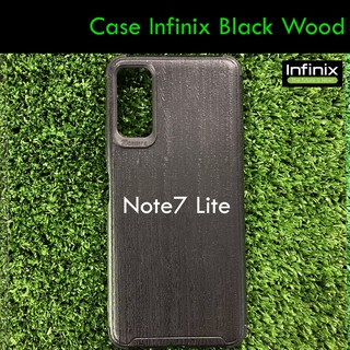 เคส แบบยาง TPU ลาย BlackWood เรียบหรู จับถนัดมือ  สำหรับ Infinix Note 7 Lite