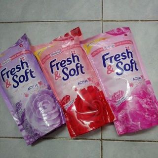 น้ำยา ปรับผ้านุ่ม (ชนิดถุง)​ Fresh​&amp;Soft​ (เฟรชแอนด์​ซอฟท์)​ ขนาด600มล.