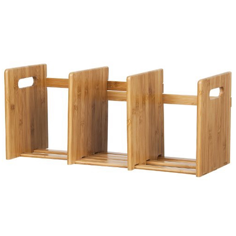 Bamboo Extension Book Rack Desktop Bookcase,for Office Home Tabletop ...