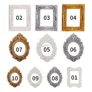 【MEET】1#-10# 1pc เทรนด์กรอบพิพิธภัณฑ์ขนาดเล็ก กรอบรูปแบบเรโตร้ DIY เครื่องประดับเรซิน วัสดุทำด้วยมือ