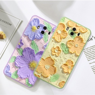 Dmy เคสโทรศัพท์มือถือ กันกระแทก พิมพ์ลายดอกไม้ น้ํามัน สําหรับ huawei mate 10 pro 20 30 20X 30 pro Y7A Y6P Y9 prime 2019