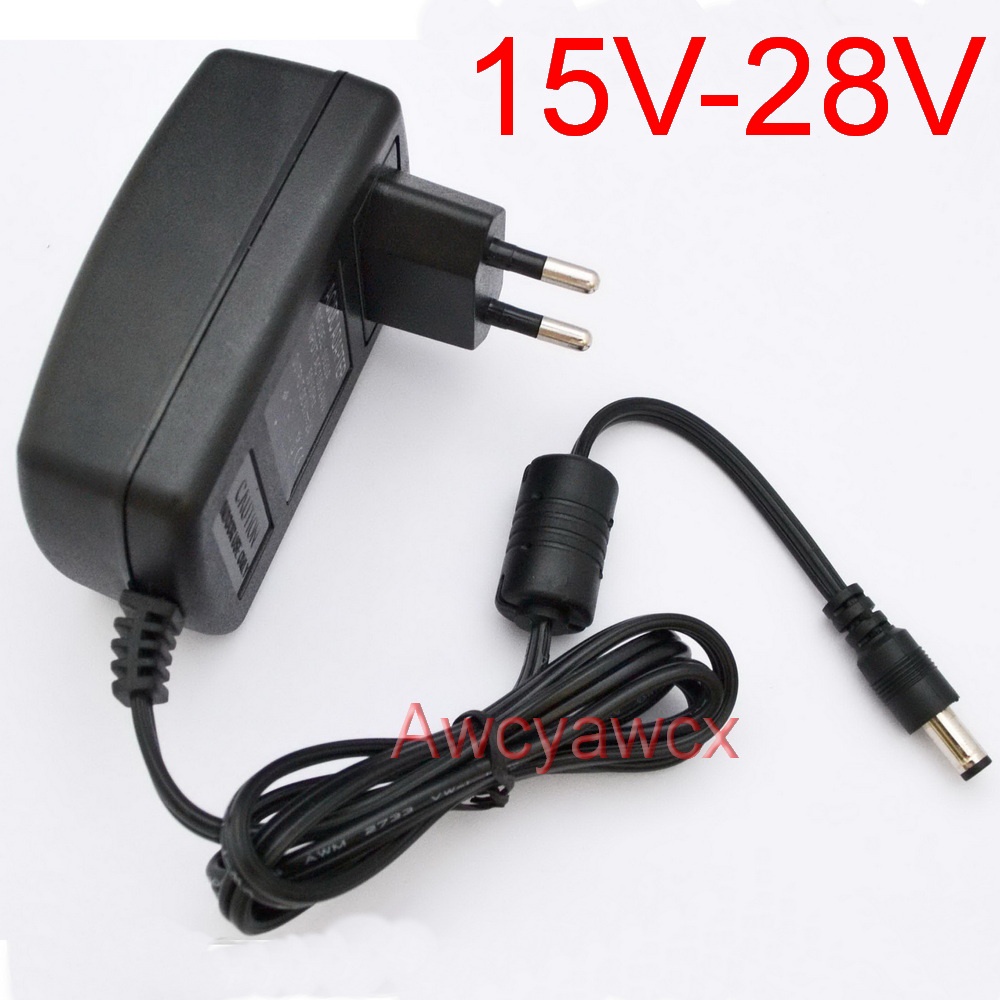 AC อะแดปเตอร์พาวเวอร์ซัพพลาย DC 15V 16V 17V 18V 19V 20V 21V 22V 23V 24V 25V 26V 27V 28V 500mA 1A ปลั