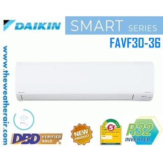 แอร์ Daikin INVERTER Wall Type เบอร์ 5 น้ำยา R32 รุ่น FAVF ขนาด 30,000BTU-36,000BTU