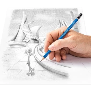 Staedtler ดินสอไม้ 2B Mars Lumograph 100 ดินสอไม้สอบ ดินสอไม้เขียนแบบ สเต็ดเล่อร์ Somjai