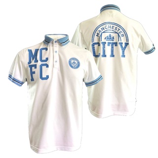 เช็คสินค้าก่อนสั่งซื้อเท่านั้น!!!!! เสื้อโปโล แมนซิตี้ MCFC-001 (WHITE) สีขาว