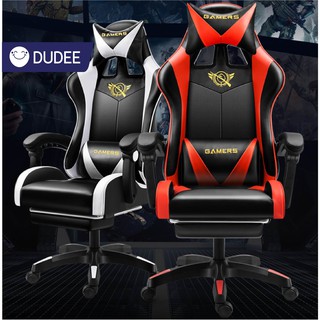 มีให้เลือก 5 สี เก้าอี้เกมมิ่ง Gaming Chair ดีไซน์โมเดิร์นนั่งทำงาน ปรับระดับได้