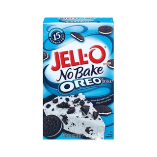 ( พร้อมส่ง )Jello No Bake Oreo Cheese Cake Dessert 375g.แป้งเค้กผสมชิ้นคุ้กกี้