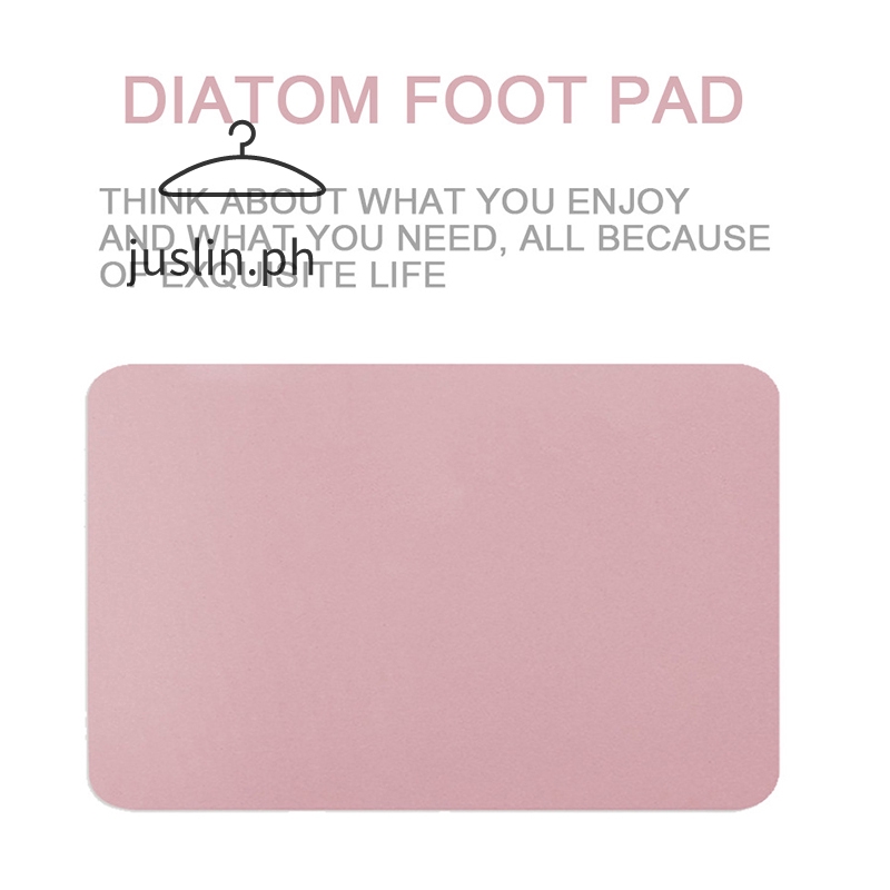 Diatomite Japan Style Diatomaceous Bath Mat Nonslip Bathroom Mat Strong Water Absorption Pad