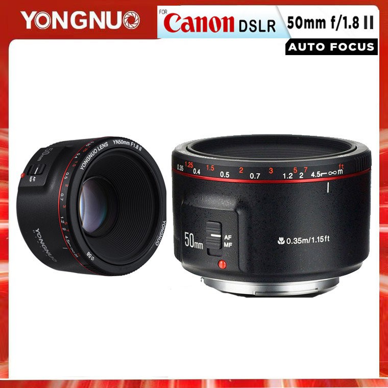 [มือสอง] เลนส์ Yongnuo YN 50mm f/1.8 Version II Lens for Canon DSLR EF / EF-S สภาพดี