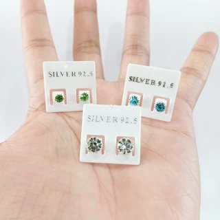 ต่างหูเงินแท้ Serration Earrings 92.5% (ฟันปลา)